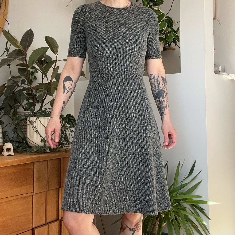 Elegant Gray Women's Dress, size S